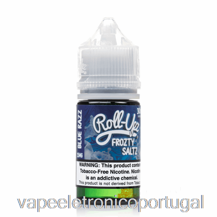 Vape Eletronico Blue Framboesa Ice - Suco Roll-upz Sal - 30ml 25mg